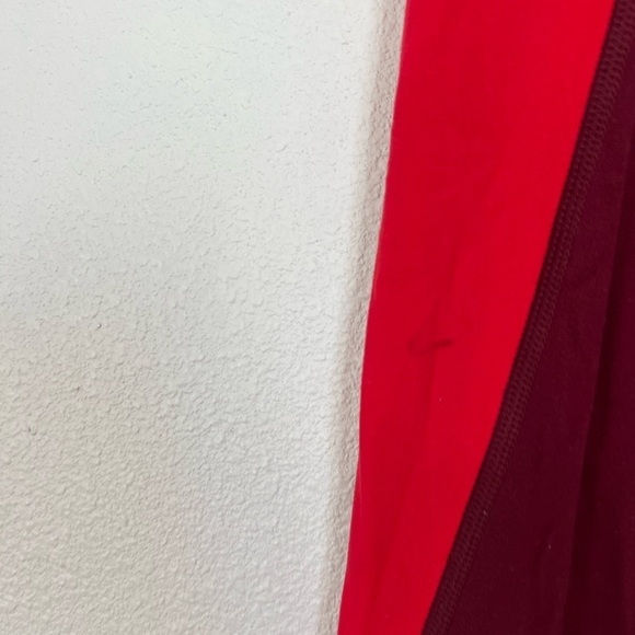 Athleta Maroon Colorblock Elation Asym 7/8 Tight - Picture 7 of 10